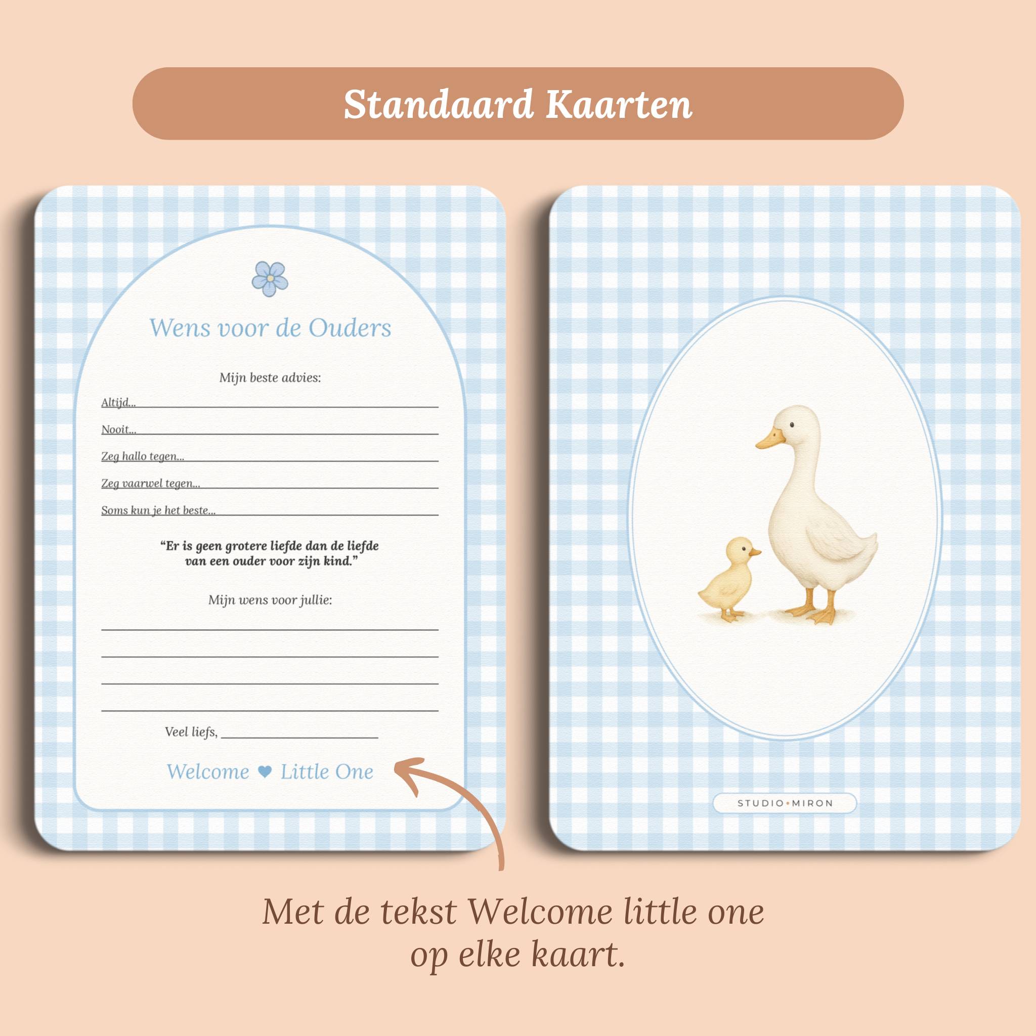 Wens voor de Ouders | Gingham Blauw