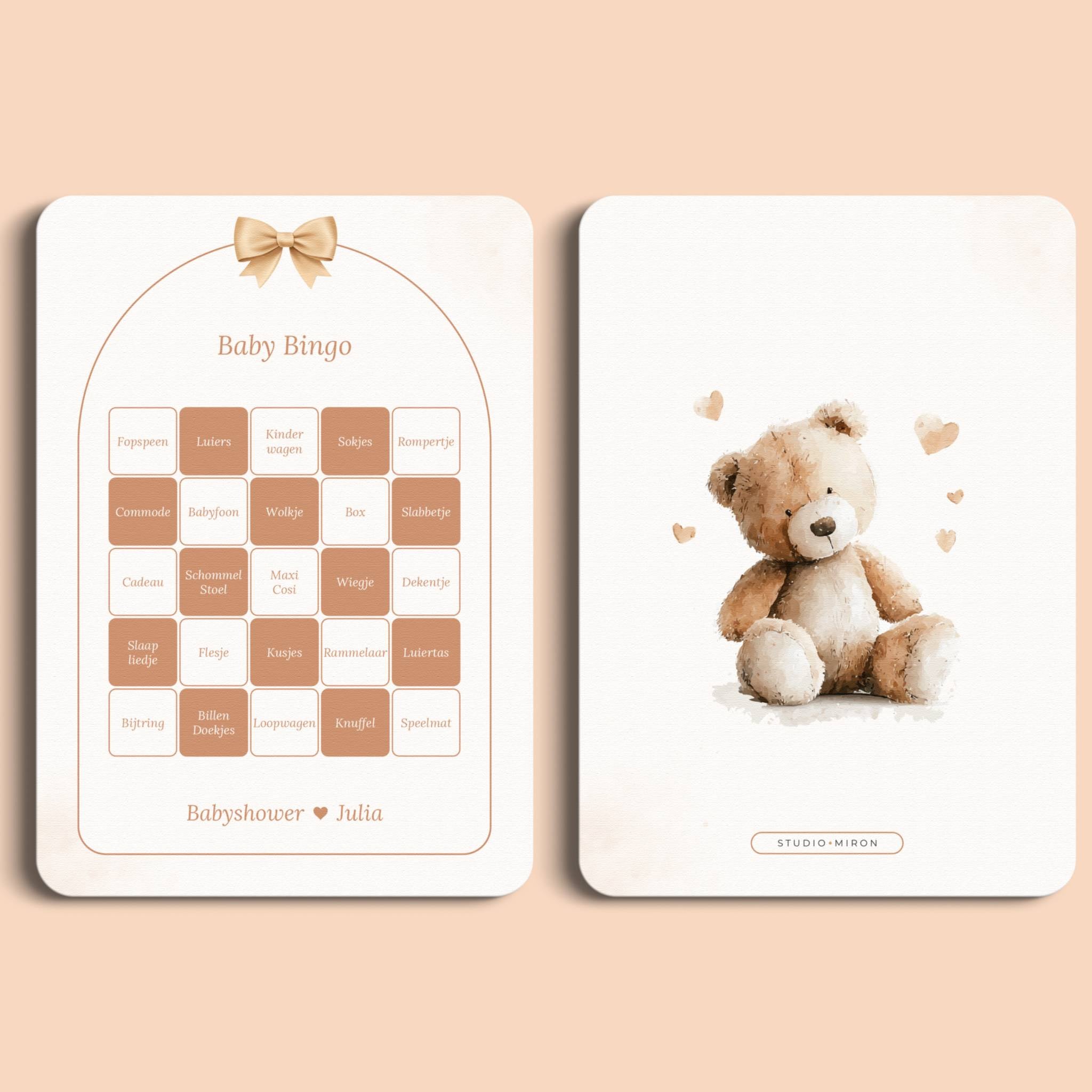 Baby Shower Game – Baby Bingo | Boho Bow