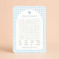 Baby Woordzoeker | Gingham Blauw