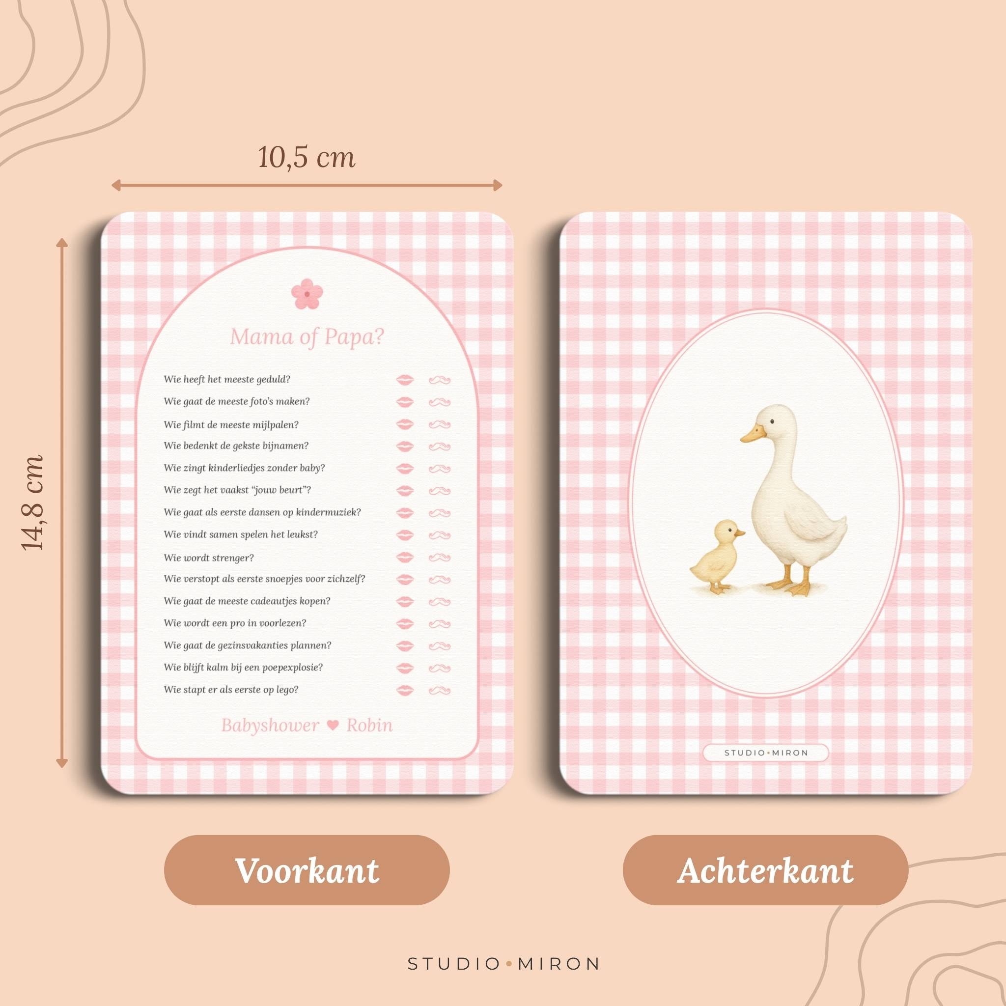 Mama of Papa | Gingham Roze