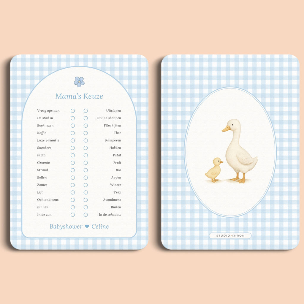 Mama's Keuze | Gingham Blauw