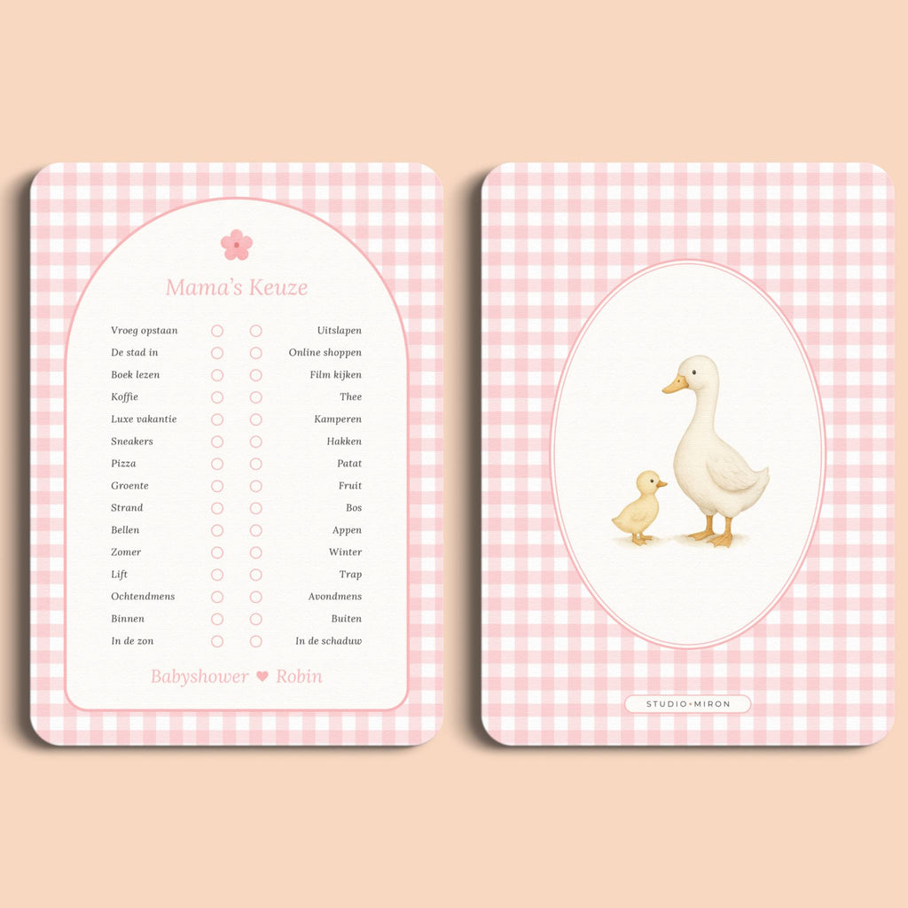 Mama's Keuze | Gingham Roze