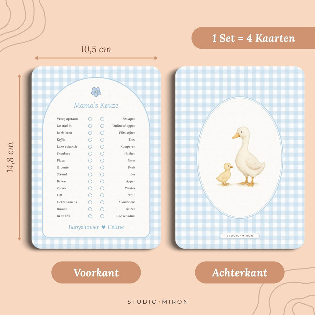 Spellenpakket 2 | Gingham Blauw