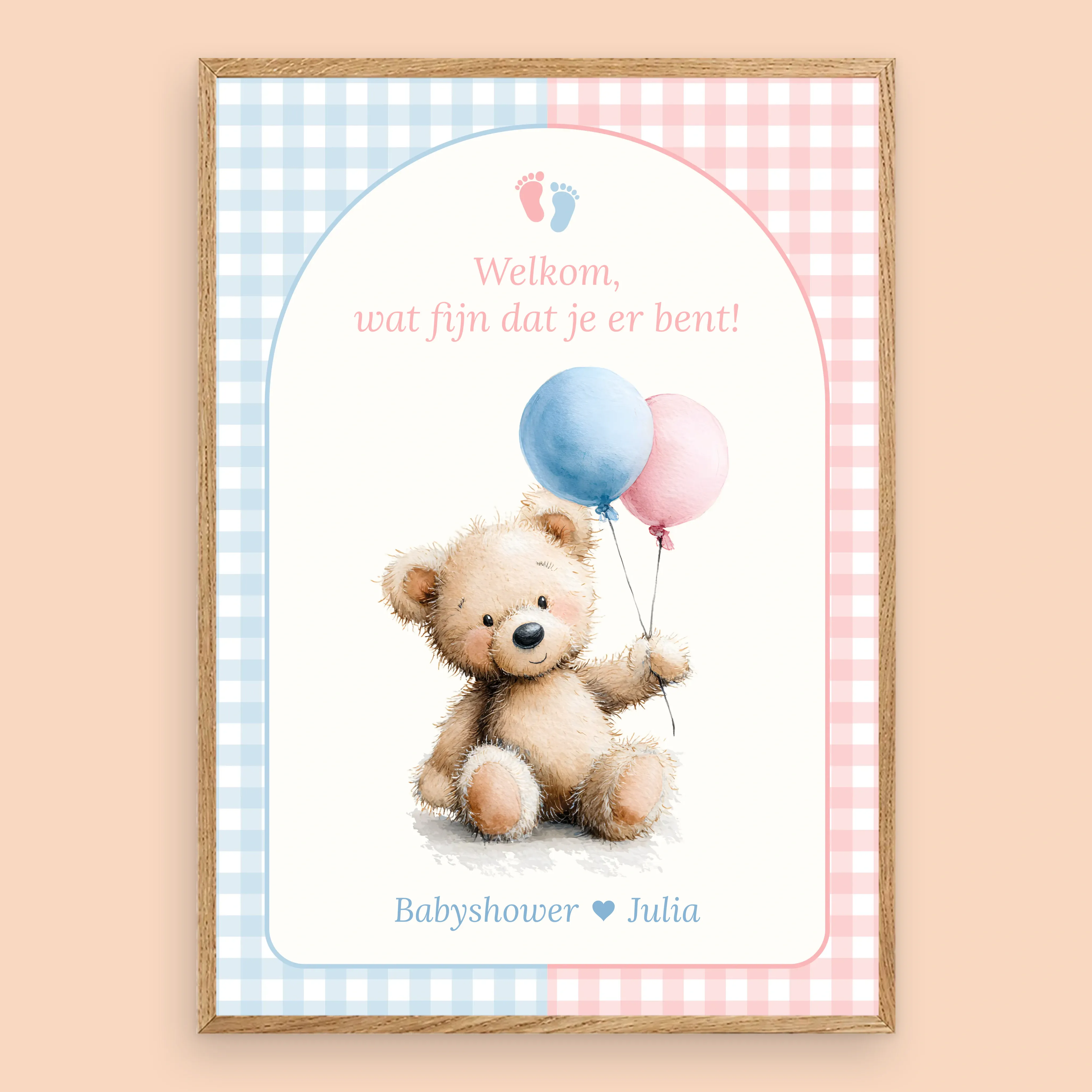 Vorschau des Willkommensschilds mit dem Namen, den du eingibst